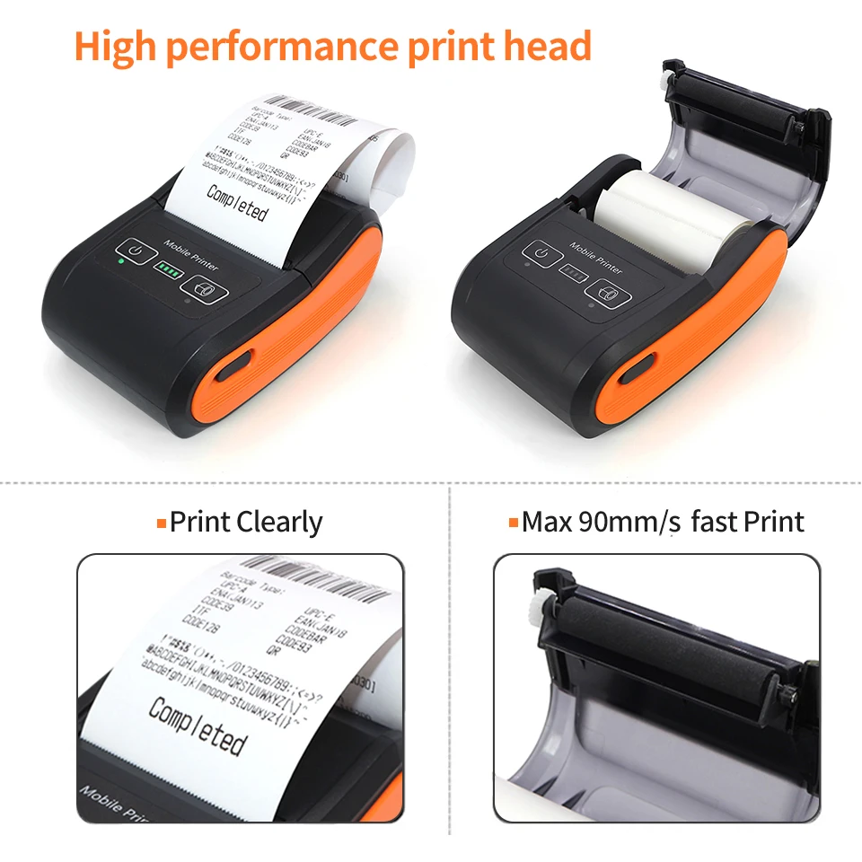 H22 POS Portable Bluetooth Mini Wireless 58mm Thermal Receipt Printer