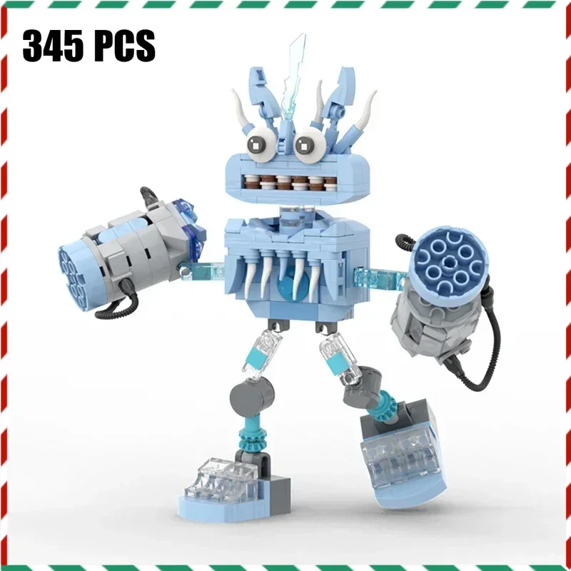 

MOC Musical Monster Water Robot Building Blocks - DIY Assembly Bricks Sound Box Creature Figure Model Display Kids Adults Gift