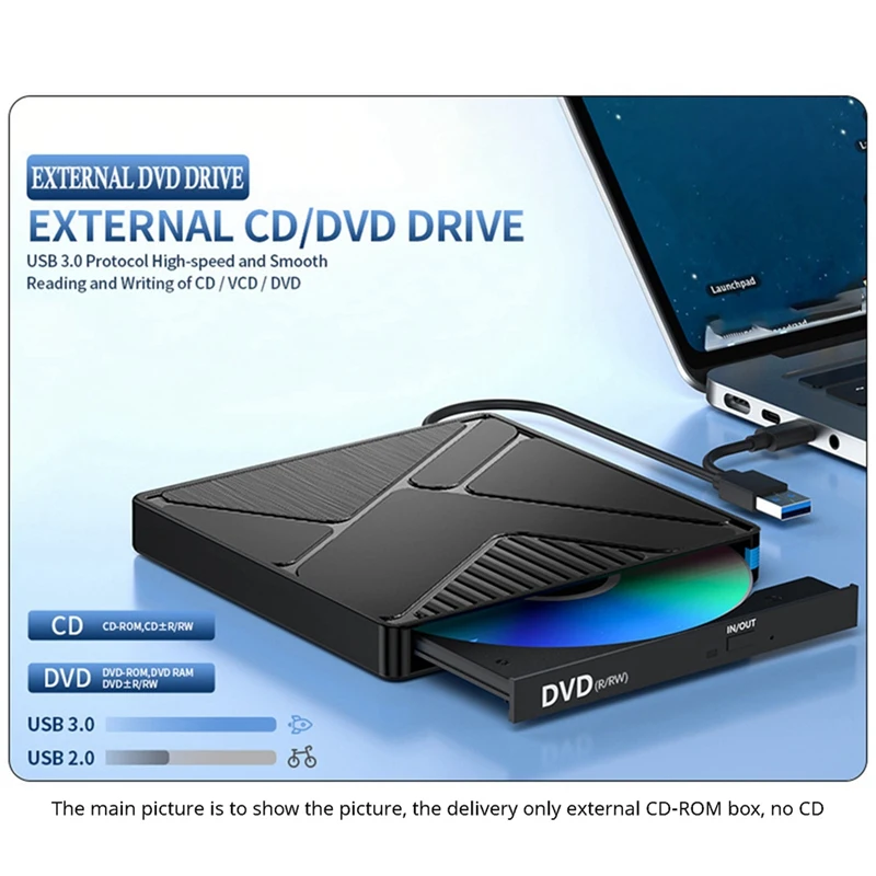 New USB3.0 Mobile Disc Reading CD Playback External Optical Disc Drive DVD Burning And Recording