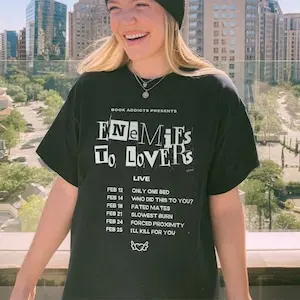 Enemies To Lovers Shirt | Book Tropes T-Shirt Bookish Morally Grey Romantasy Tshirt Smut Reader Dark Romance Shirt
