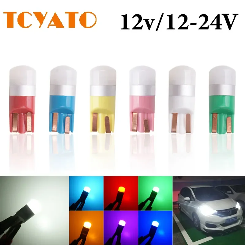 

TCYATO Automobile led T10 3030 1SMD width indicator light, high-brightness small bulb, license plate light, reading light