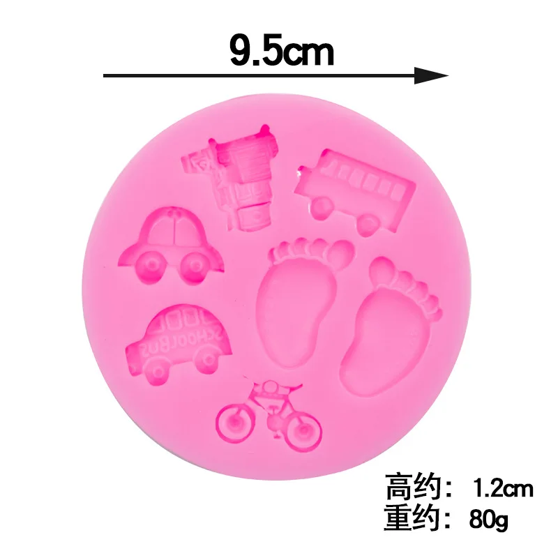 Baby Stroller Feet DIY Baby Feast Cake Decoration Mold 15-843