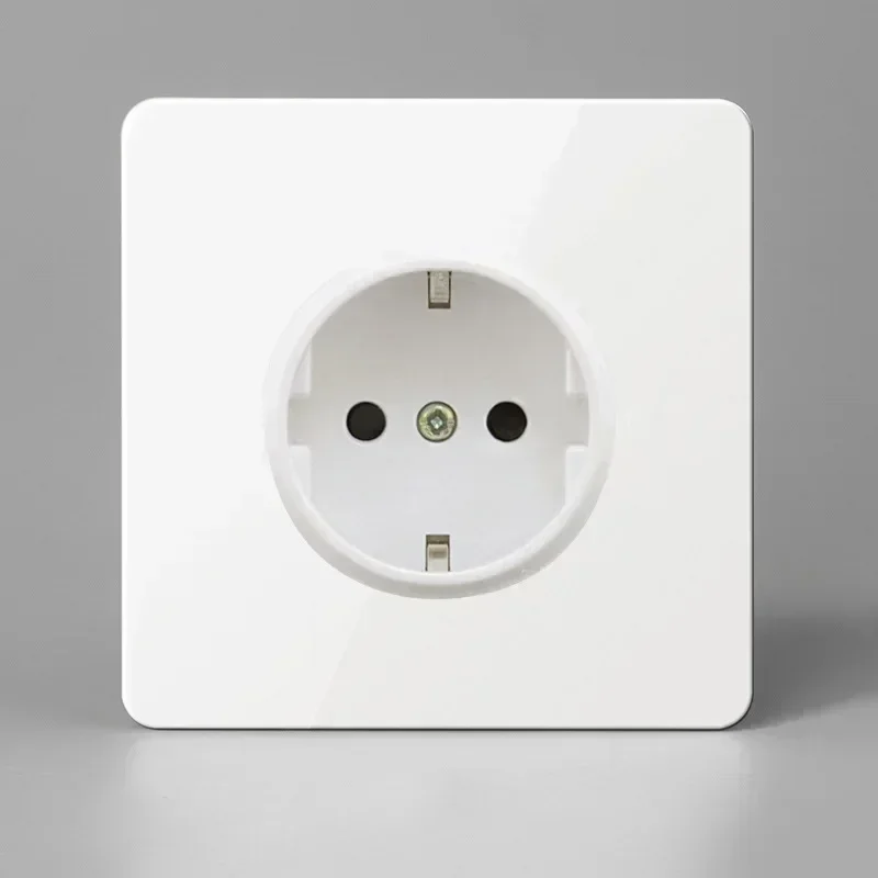 Interruptor de lámpara de pared de panel de acero inoxidable antiguo blanco, interruptor de atenuador de pared de palanca, enchufe USB de la UE, enchufe de encendido y apagado eléctrico de 220V