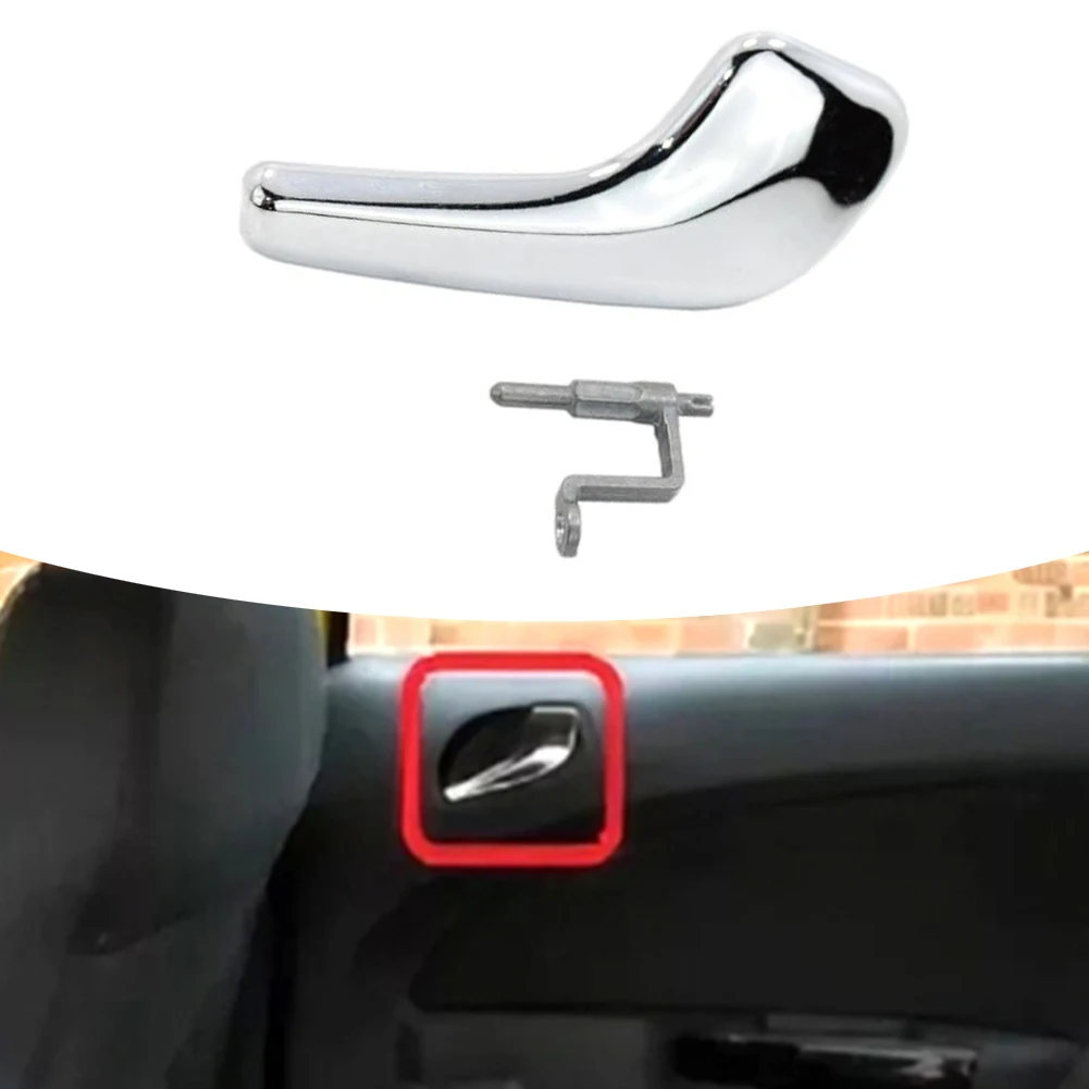 Front Rear Right Handle Chrome Interior Door Handle Car Interior Upgrade As Shown In The Figure Hassle-Free Installation