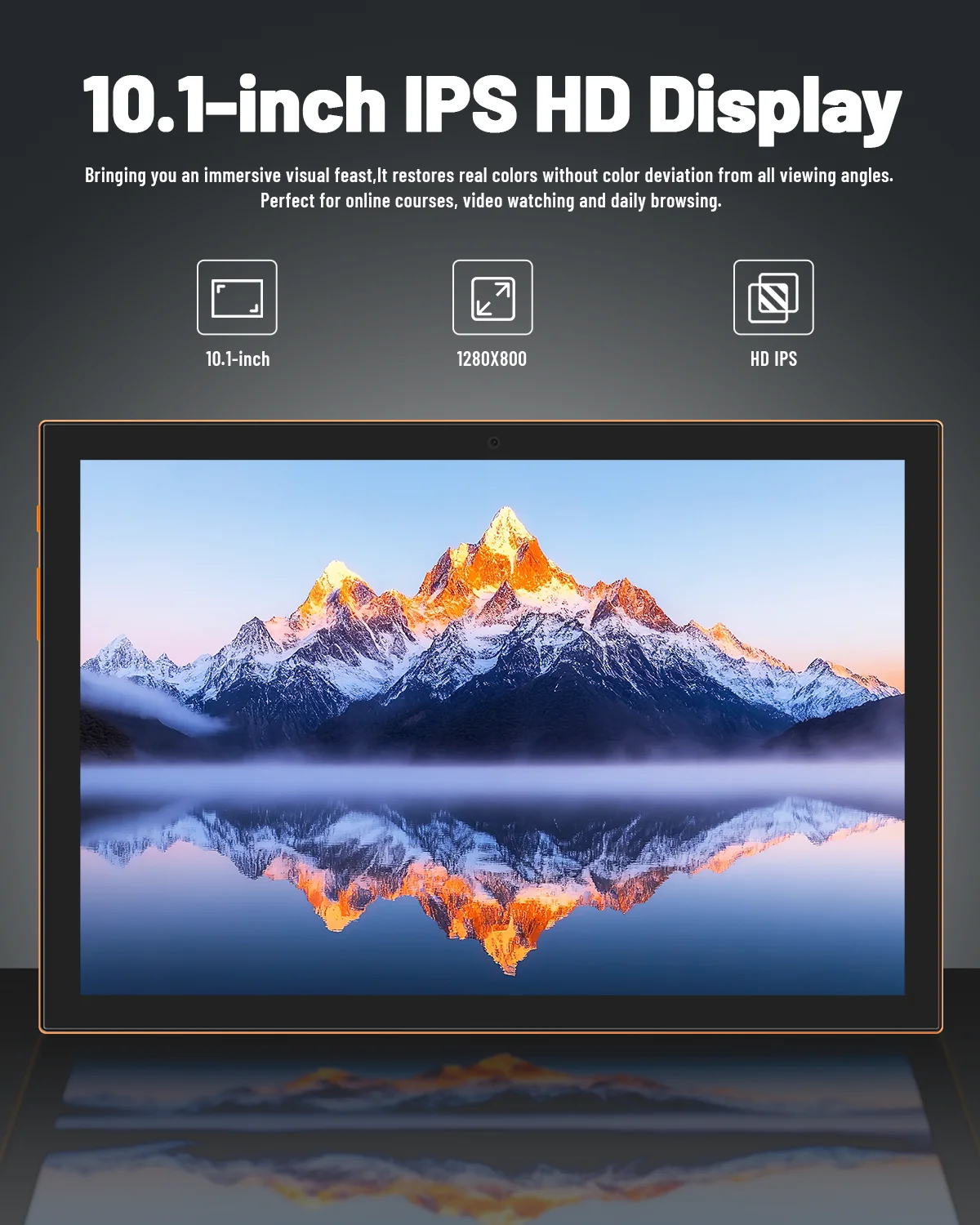 Paitanry 10.1 inch HD IPS Tablet PC A537 Octa‑Core Android 15 8GB (4GB+4GB Expand) RAM 128GB Storage Split‑Screen Function WiFi 6 GMS Google Global Tablet for Office Entertainment Video Calls
