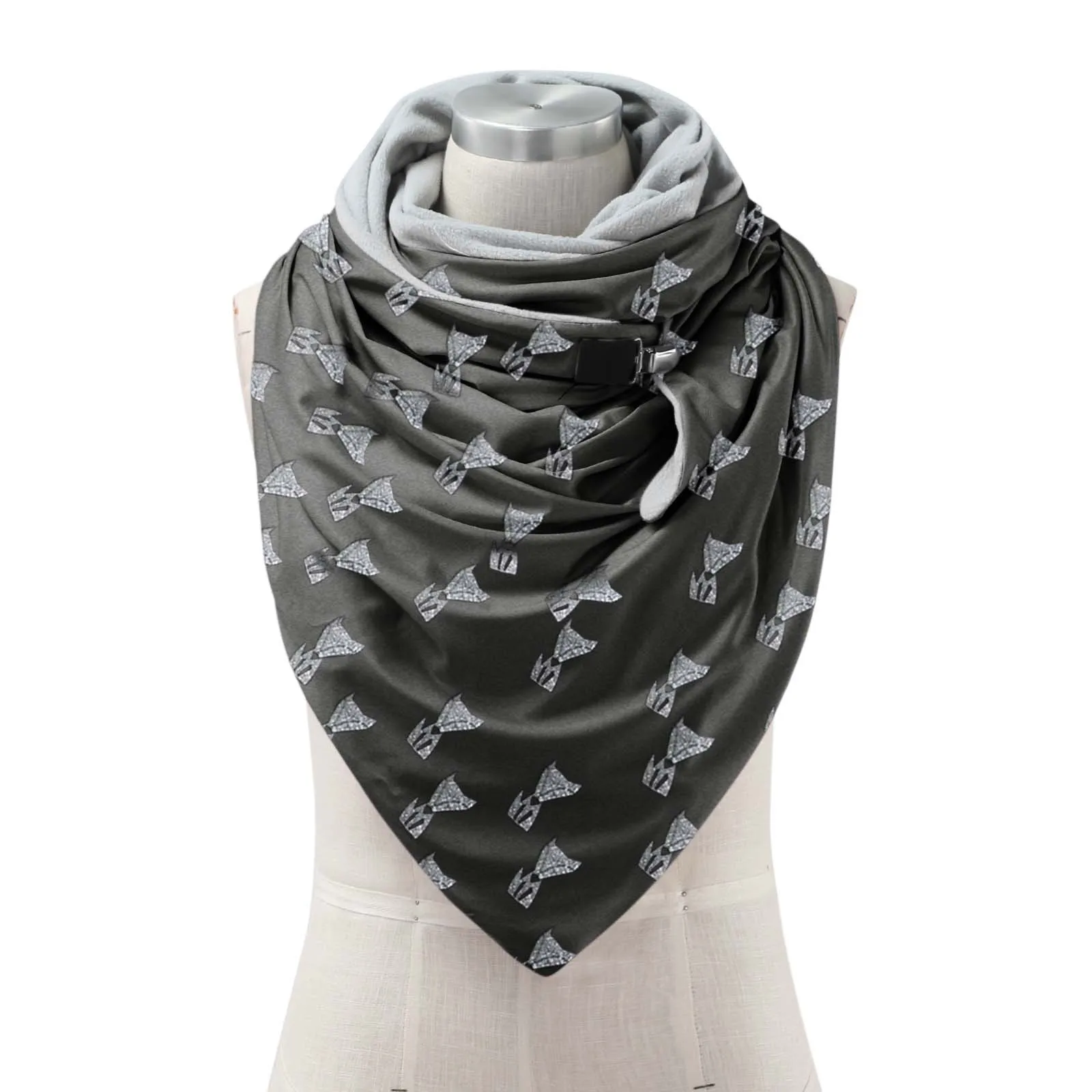 Women Fashion Scarves Button Casual Warm Printing Soft Shawls Wrap Scarf Neck Tie Women Scarf Satin Scarf Large Scarfs Summer