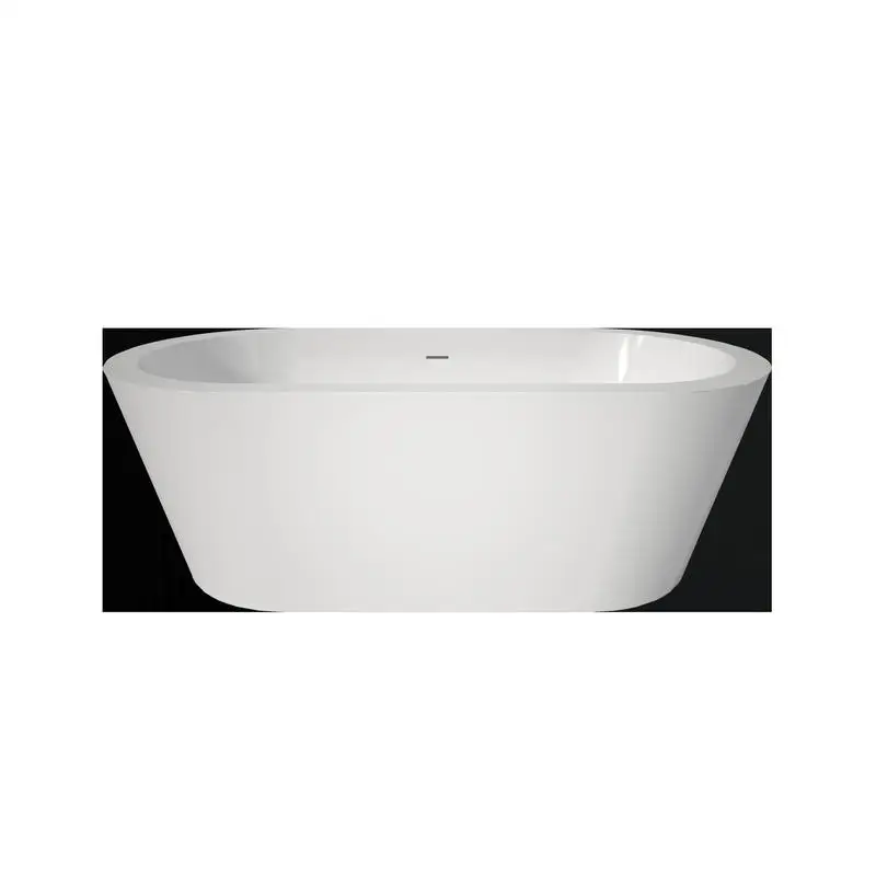 

Luxury 67" Freestanding Acrylic Soaking Tub - Spacious Deep Bath for Ultimate Relaxation in White