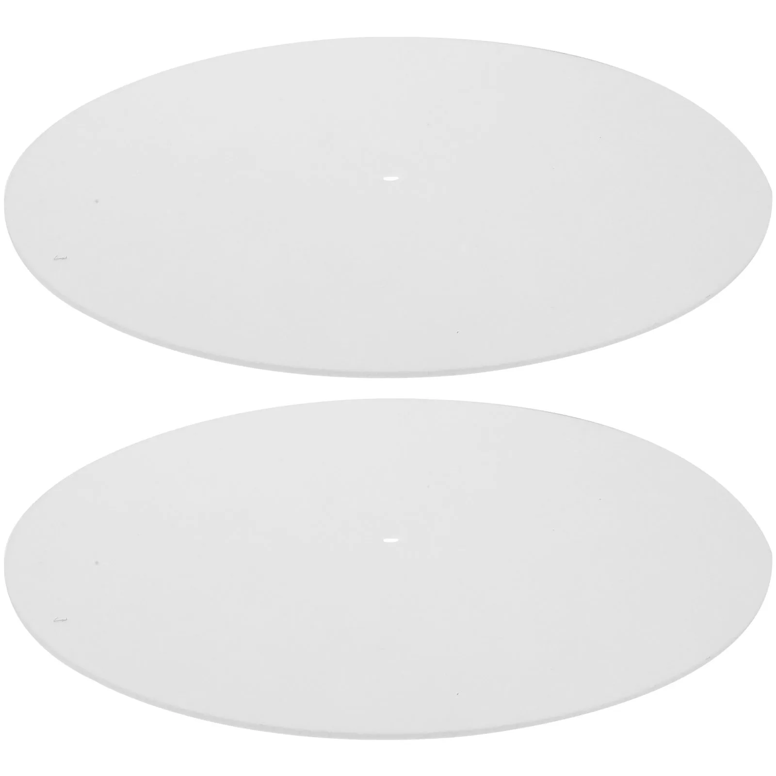 

2 Pcs Record Mat Slipmat Vinyl Player Felt Mats Round Turntable Anti Vibration Platter