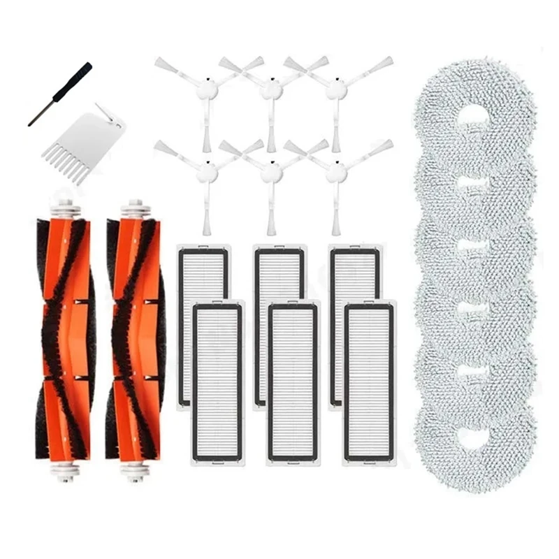 Para Xiaomi Mijia Omni B101/ 1S/ X10 + / Dreame S10 / S10 Pro piezas paños de fregona filtro Hepa cepillo lateral principal reemplazo de bolsa de polvo
