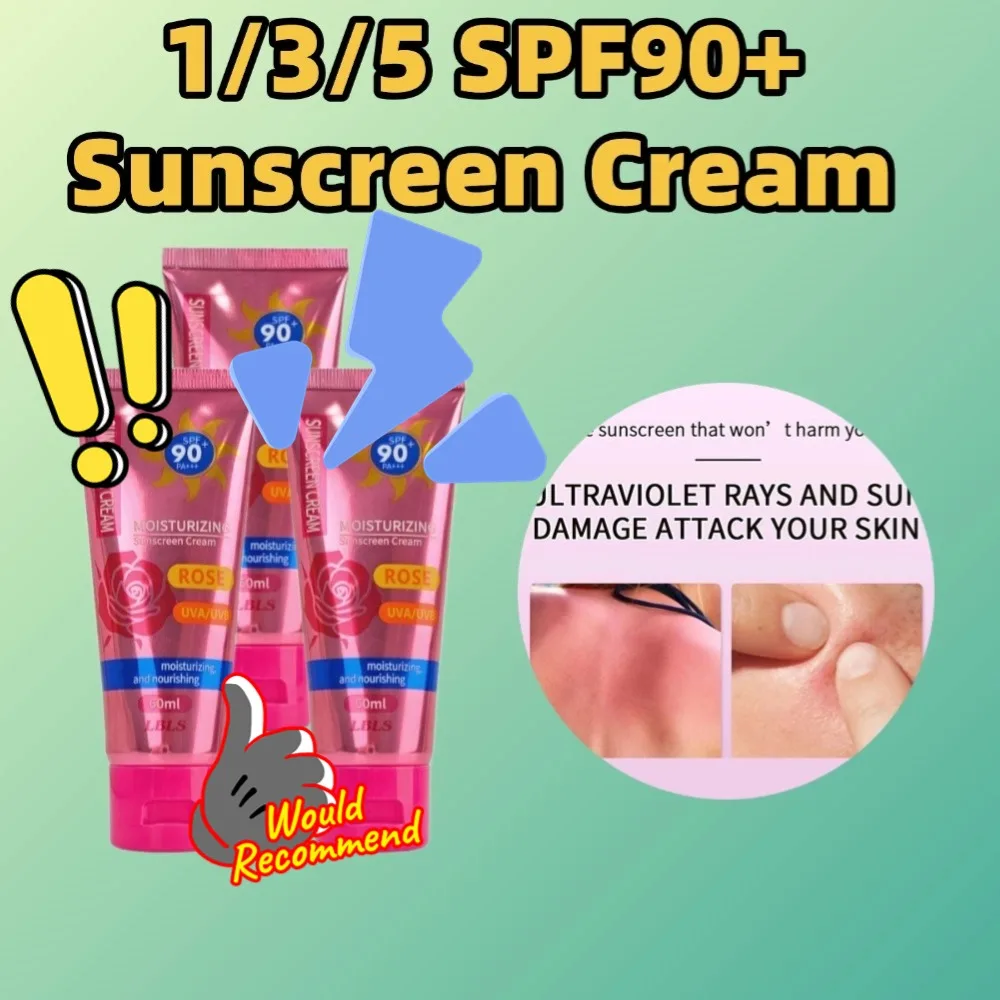 

SPF90 + солнцезащитный крем-защита для лица, солнцезащитный гель, изолирующий лосьон, крем, отбеливающие кремы, увлажняющий крем для лица, летний уход