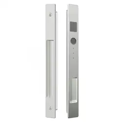 WINFREE Dummy Lock Sliding Door Handle Aluminum Alloy for Wooden Door Office Home Sliding Door Handle