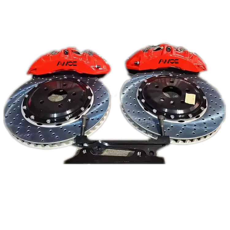Peças de desempenho automotivo V6 Kit de pinça de freio Rotor de disco de freio padrão perfurado para Mazda RX8 CX5 CX3