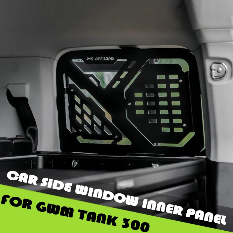 

Car Trunk Side Window Inner Mounting Plate Fit for GWM Tank 300 Modified Car Rear Window Storage Rack Car Interior Upgrade Parts