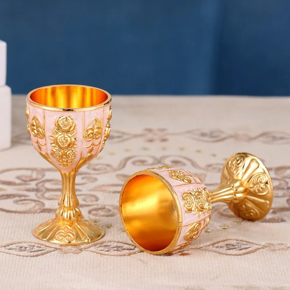 Copas de vino Retro creativas, vajilla de Metal de estilo europeo, copa, vajilla, espirituosa, Vodka, copa de vino blanco, Bar, decoración del hogar