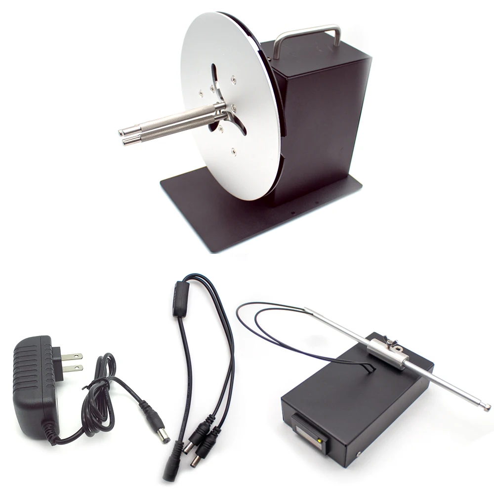 R9 Automatic Label Rewinding Machine Width 220MM Bar Code Tags Two-way Rewinder With Speed Regulator