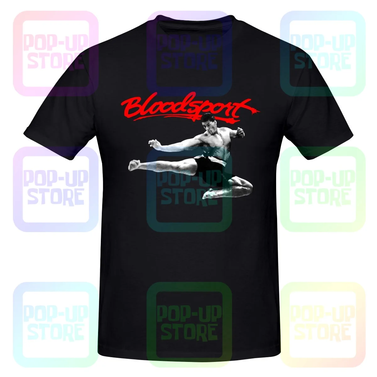 Bloodsport Van Damme Movie Funko 80S Kumite Frank Dux Shirt T-shirt Tee Retro Classic