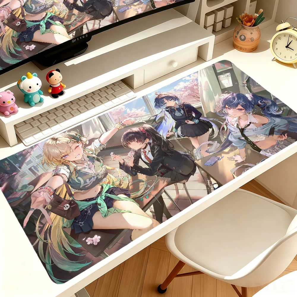Chisa Wuthering Waves Mouse Pad Large Non-slip Lockedge Desktop Computer Desk Mat Keyboard Writing MousePad Office Gamer Student