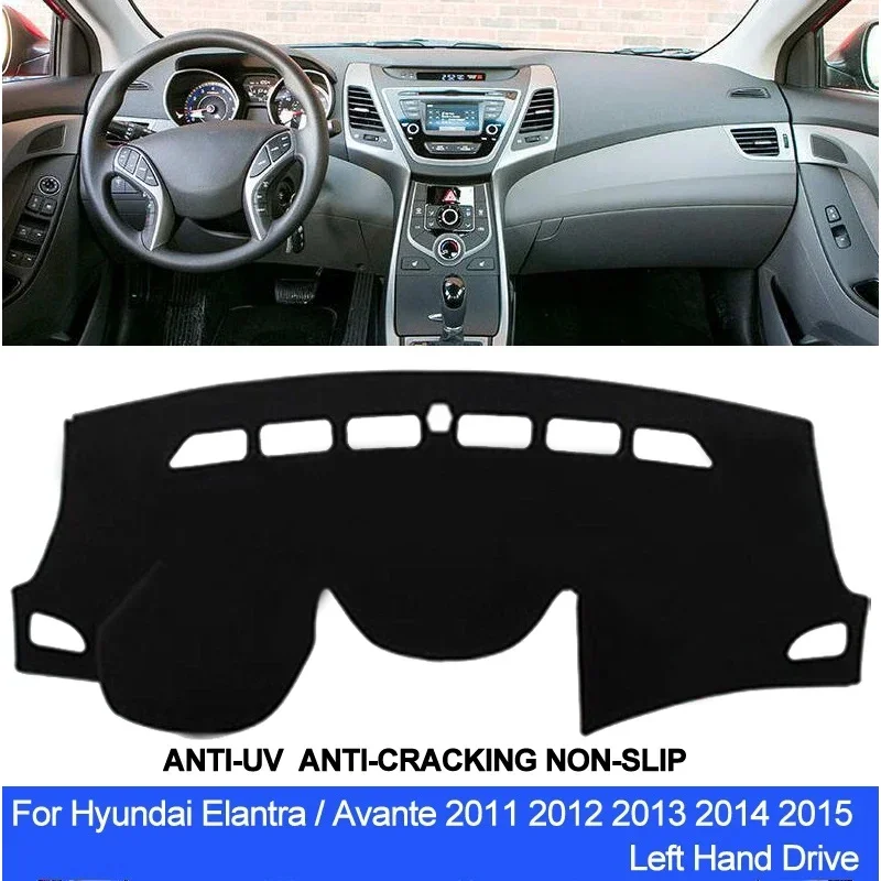 

Car Dashboard Cover For Hyundai Elantra Avante 2011 2012 2013 2014 2015 Dash Mat Dashboard Pad Carpet Anti-UV Anti-slip