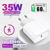 PD 35W Fast Charger For iPhone 16 13 12 11 14 15 Pro Max USB C Charger For iPhone 7 8 Plus X XR Type-C Fast Charging Accessories