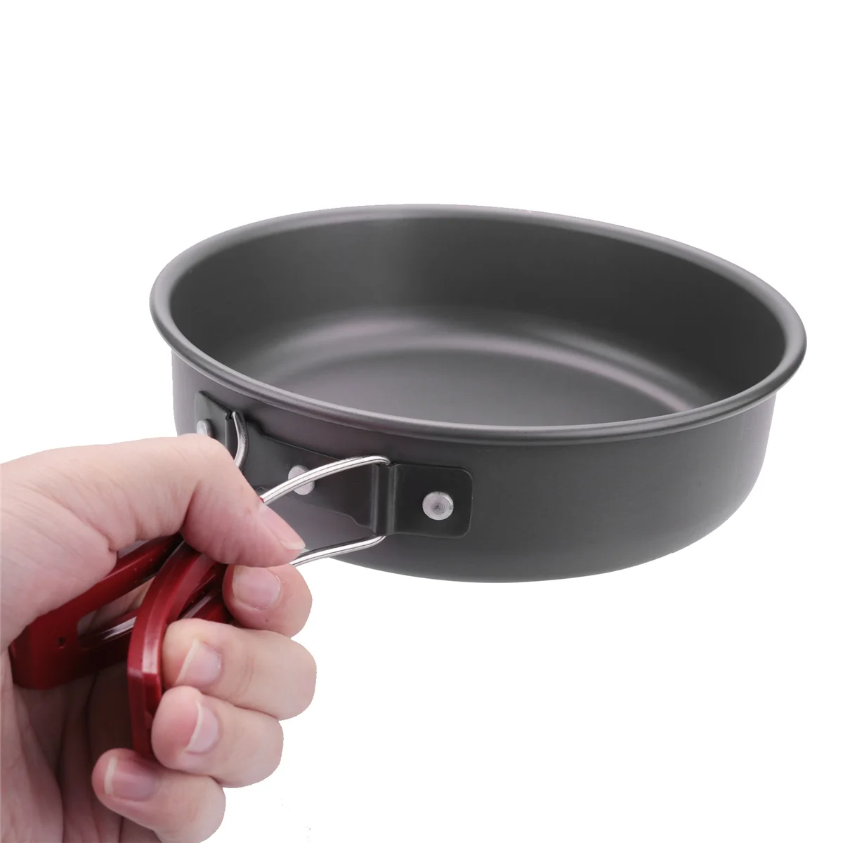 Camping Fry Pan Outdoor Camping Portable Non-Stick Cooking Picnic Hiking Cookware Kitchen Utensil Frying Pan