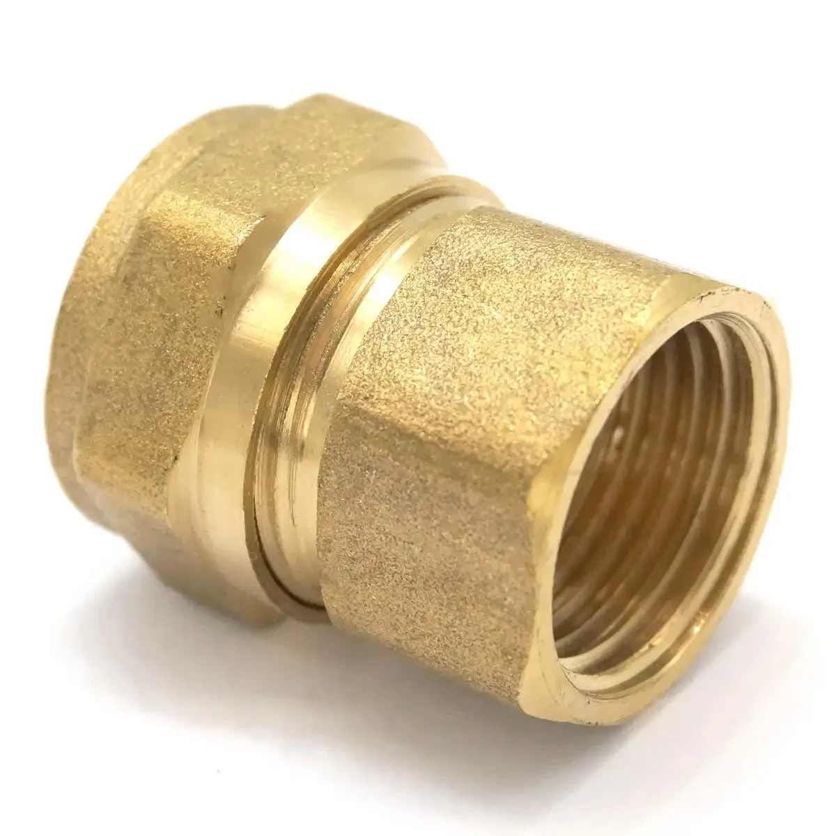 Tubo de PEX-AL-PEX hembra IDxOD x 1/2 "BSP, Conector de compresión de latón recto para calefacción de suelo, 14x18mm