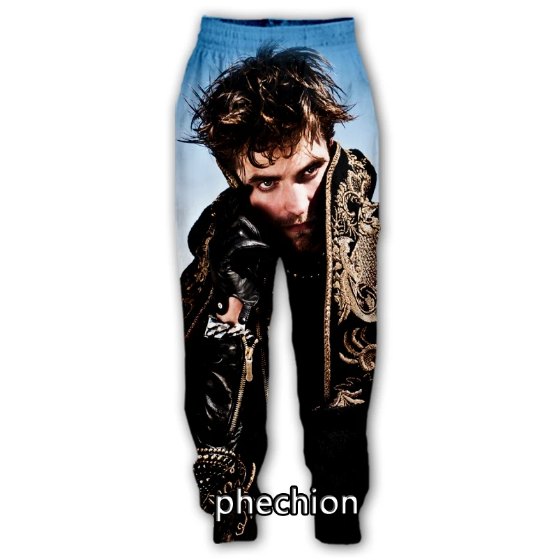 

phechion New Men/Women Robert Pattinson 3D Printed Casual Pants Fashion Streetwear Men Loose Sporting Long Trousers F283