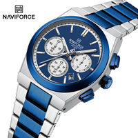 New 2024 NAVIFORCE Brand Watches for Male and Female Casual Waterproof Quartz Couple Wristwatch Stainless Steel Band Date Clock