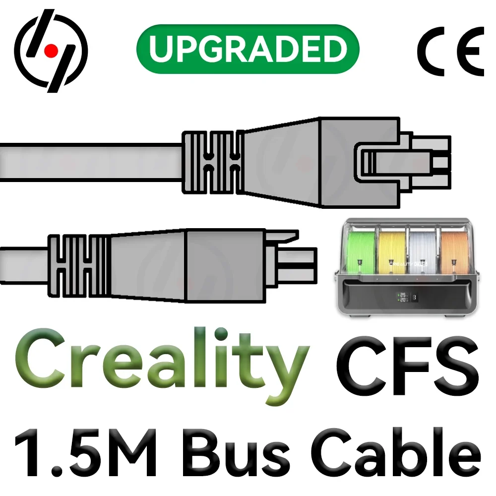 For Creality CFS 1.5M 6-pin 485 Bus Cable For K2Plus/Hi Combo 3D Printer 3D Printer Accessories