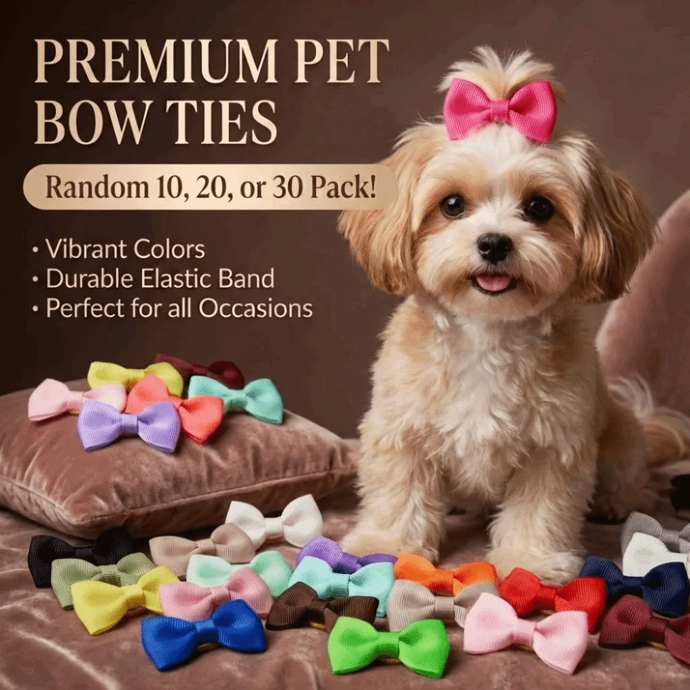 10/20/30pcs Pet Dog Grooming Hair Bows Hairpin Solid Color Puppy Hair Bows Pet Hair Accessories Small Pet Hair Ties Photo Shoots