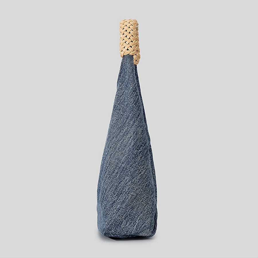 Borsa composita a secchiello In Denim borse per donna Designer di lusso 2023 novità In semplici borse ascellari a tracolla con manico In tessuto