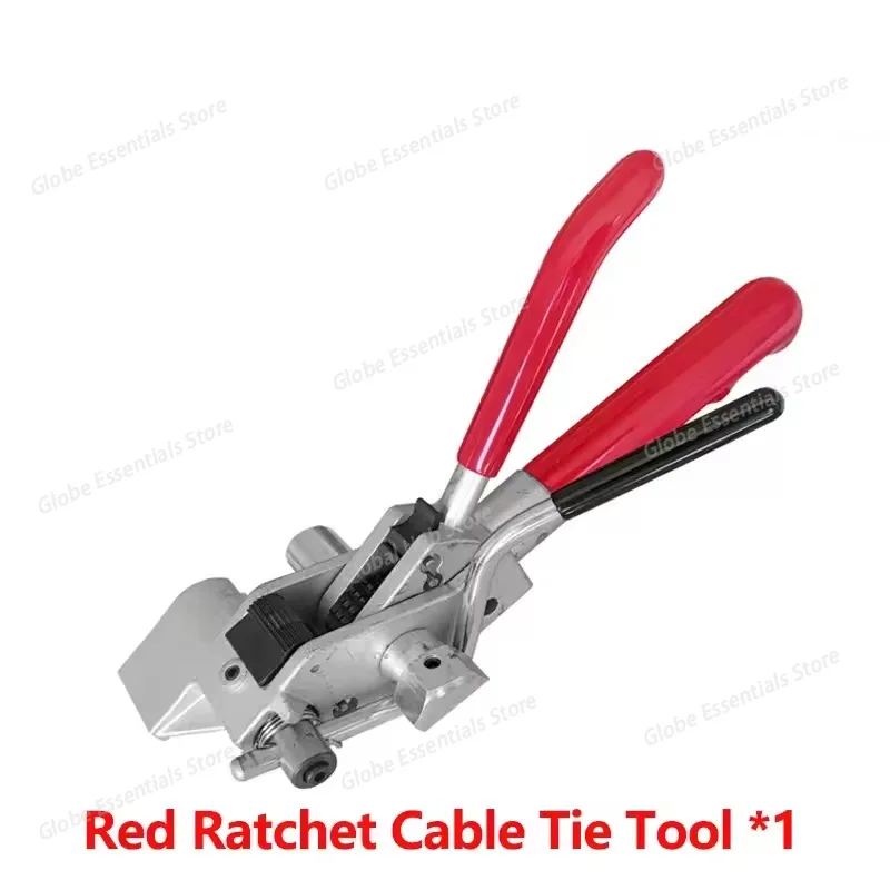 

Stainless steel cable tie packing pliers manual cable tie pliers tightener cutting integrated cable tightening machine