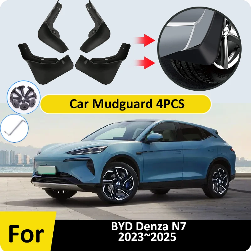 

Car Fenders For BYD Denza N7 2023 2024 2025 Mudguards Mudguard Splash Guards Wheels Protect Covers Wheel Protector Accessories