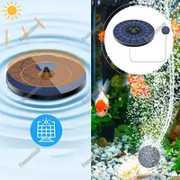 New Solar Power Pond Aerator Oxygen Pump For Aquarium Fish Tank Pond Outdoor Fishing Oxygenation With Air Hose And Bubble Stone