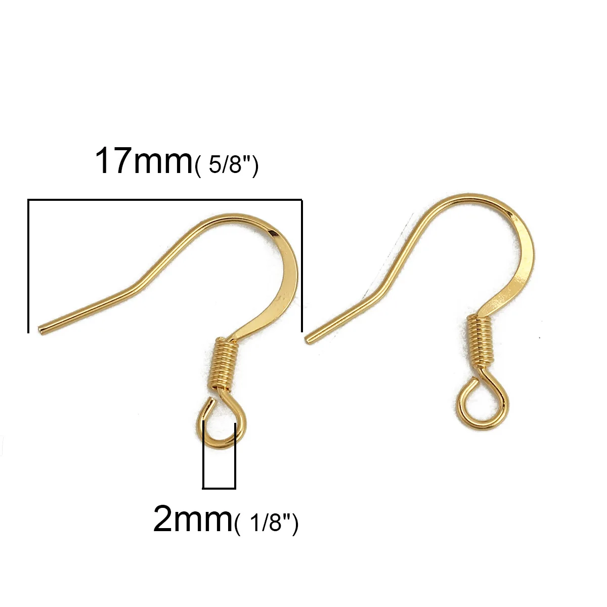 20 Stück/Set, Ohrringhaken aus Edelstahl für die Herstellung von Schmuck, in Silber- und Goldfarbe, Perlenhaken, Ohrbügel, Zubehör. – Detail 3