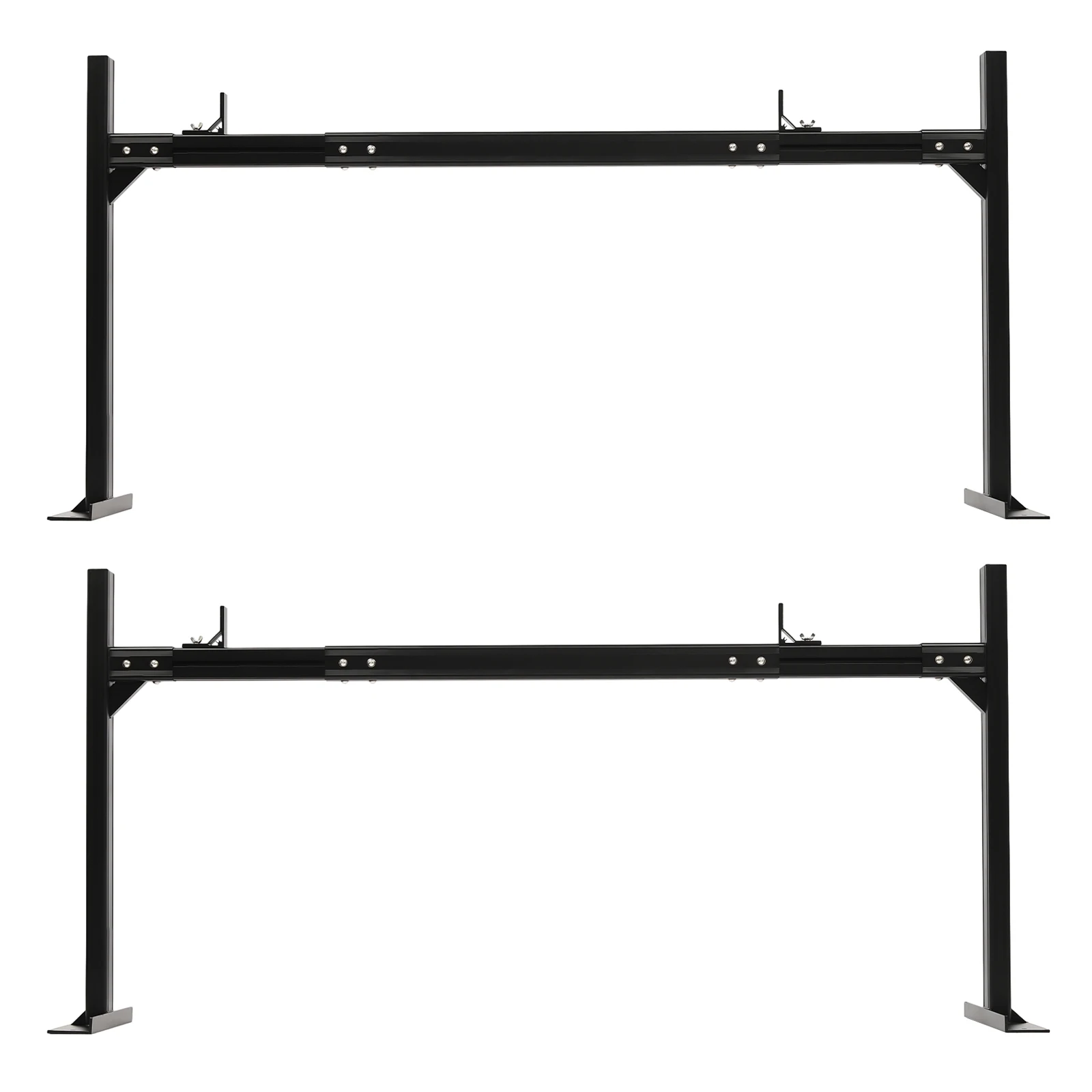 1 Pair 71*14*34 inch Aluminum Alloy Pickup Trunk Rack Cargo Luggage Storage Shelf 800 lbs Capacity