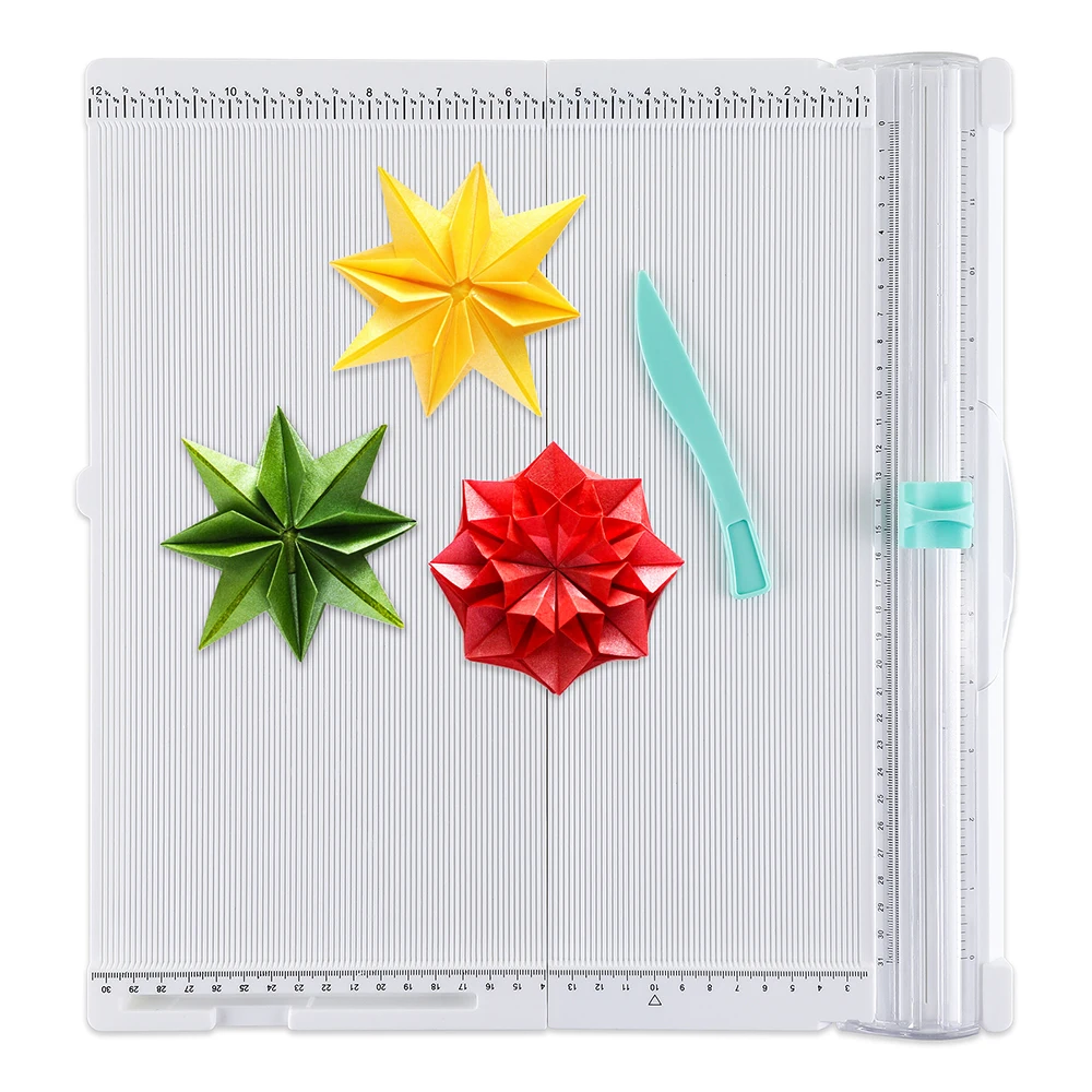 

Paper Trimmer Scoreboard 35.5x35.5cm Crafts Paper Cutting Machine Foldable Scoreboard For Book Gift Box Album Card Making