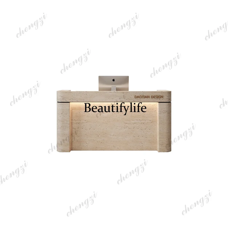 

Small hotel reception desk Travertine bar beauty salon checkout page Clothing shop Barber shop counter Sales department Front de