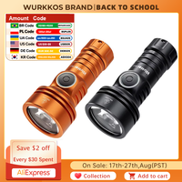 Wurkkos TS11 Mini 18350 Flashlight USB C Rechargeable EDC SFT40 Torch Powerful 2000LM RGB Auxiliary IP68 Waterproof Anduril 2.0