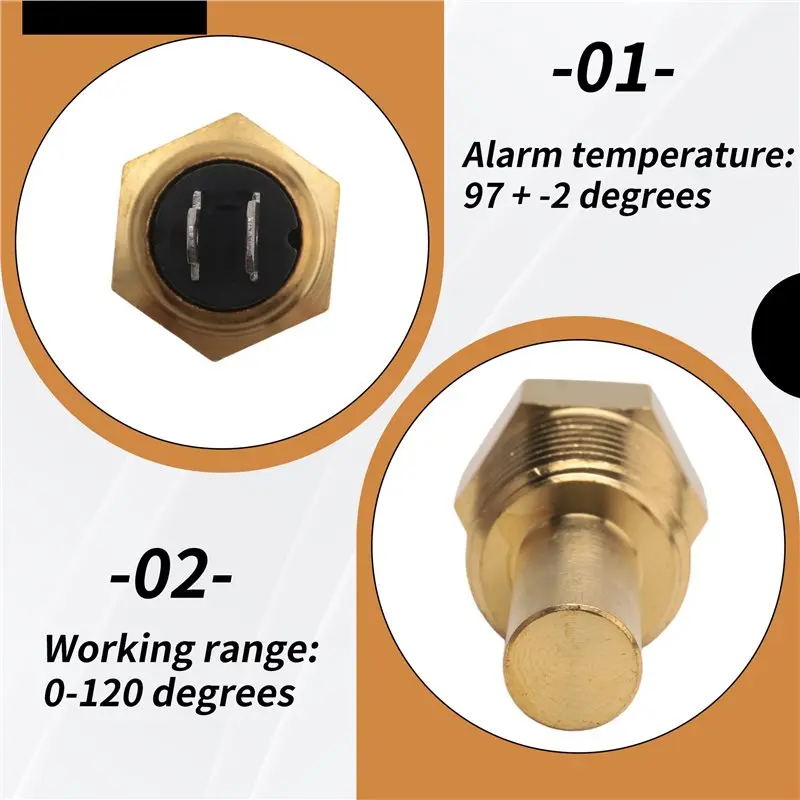 Multi-Purpose For VDO Engine Water Temperature Sensor Oil Temperature Sensor 1/2NPT 21Mm Thread For Generator Set