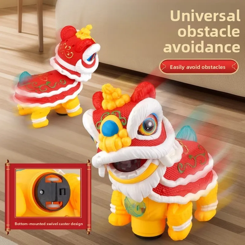 music China-Chic lion car shake head dance with led light robot lion electric universal pet Electronic animal toy kids gift