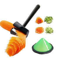 Manual Carrot Curler Peeler Plastic Household Vegetable Fruit Spiralizer Slicers Kitchen Gadget Accessories Cooking Tool