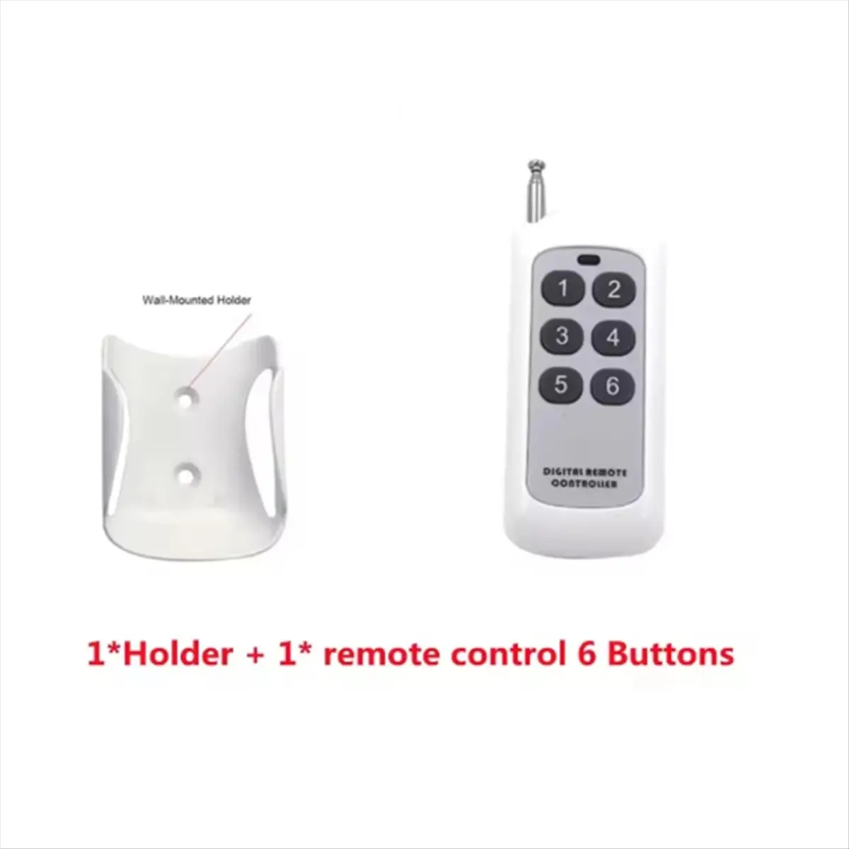 A69ZBG! 433MHz Wireless Remote Control, Long Range 1000m, Learning Code 1527, for Water Pumps, Tubular Motors, Lamps