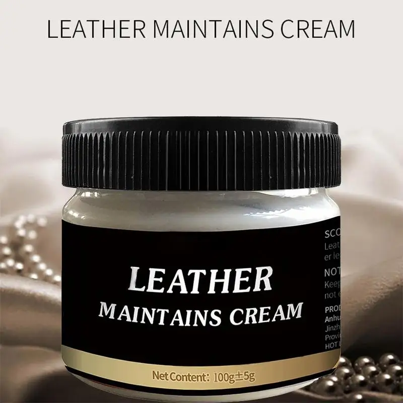 

Car Leather Care Cream Leather Maintenance Conditioner Refurbishing Polish Deep Nourishing Leather Balm For Furniture Car Bags