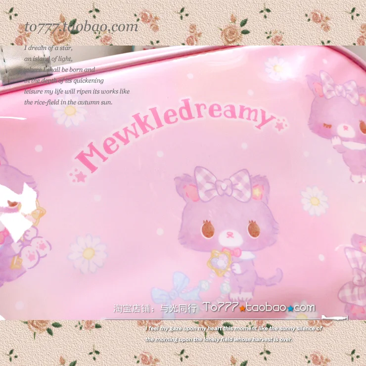 Mewkledreamy Cat Hand Bags for Women Girls Handbags Kawaii Cute PVC Beach Bag Waterproof Anime Toto Bag