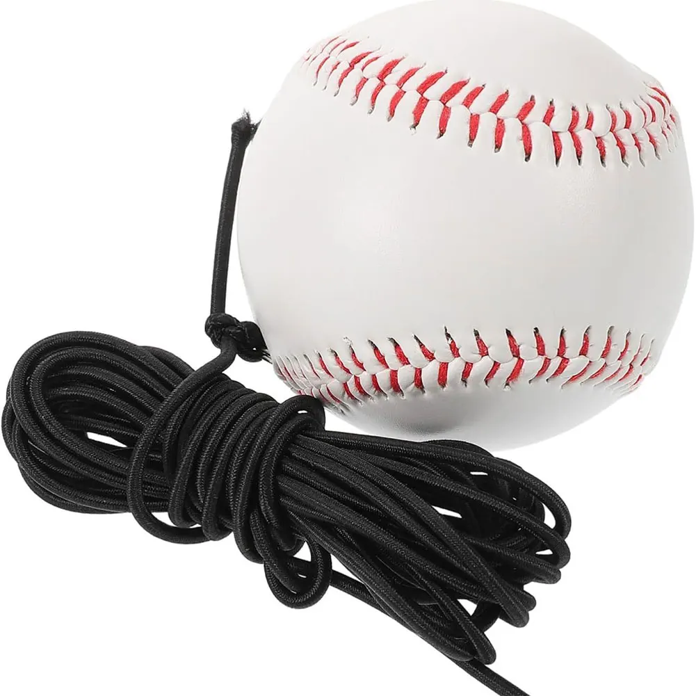 Allenatore di battuta da baseball con corda elastica Attrezzatura per esercitazioni di colpire Allenatore di swing da battuta per baseball e softball