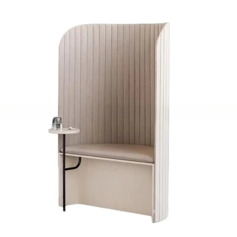 

Screen partition office high back pressure pattern sofa with table board privacy reception casual card seat