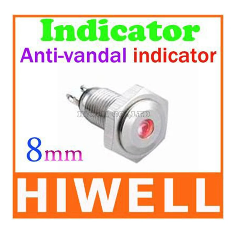 Anti-vandal metal indicator 8mm, 100% quality products, good sales