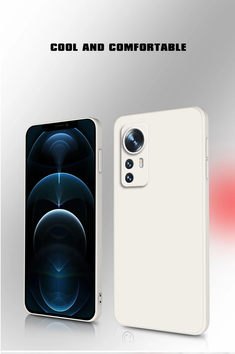 Luxuriöse Hülle für Xiaomi Redmi Note 12s 4G, ultraweich, quadratisch, flüssiges Silikon, Fundas Redmi Note12s Note 12s 4G, quadratische Hülle – Detail 2
