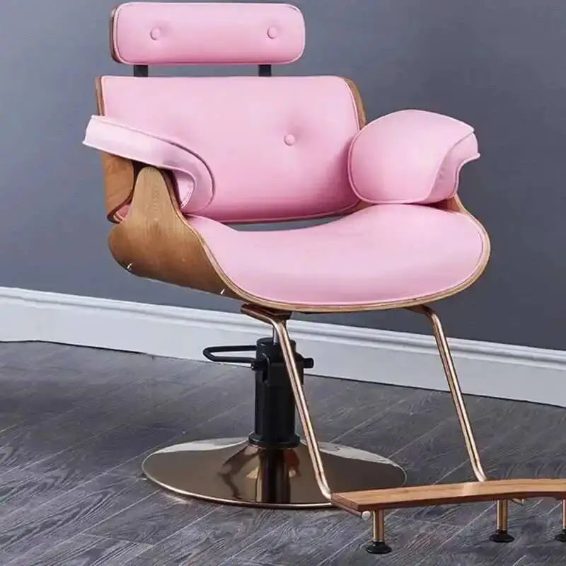 الجمال ماكياج كرسي حلاق باديكير كرسي مانيكير صالون الحلاقة كرسي حلاق قطب تصفيف الشعر سيلا دي باربيرو سبا الأثاث #5