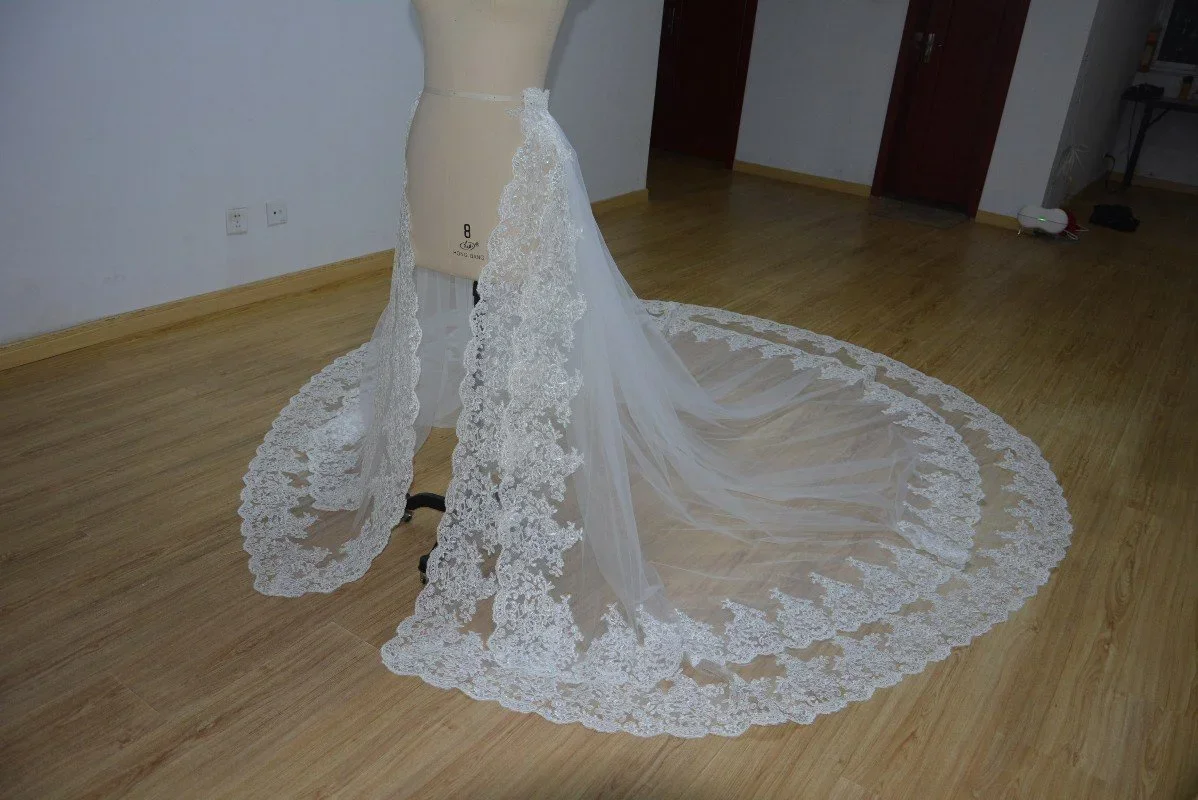 Gonna in pizzo rimovibile gonna da sposa abito da sposa gonna accessori da sposa rimovibili pizzo sposa treno staccabile taglia personalizzata